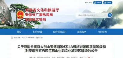多家4A级景区被摘牌:A级招牌须经得起游客检验-锐度写作